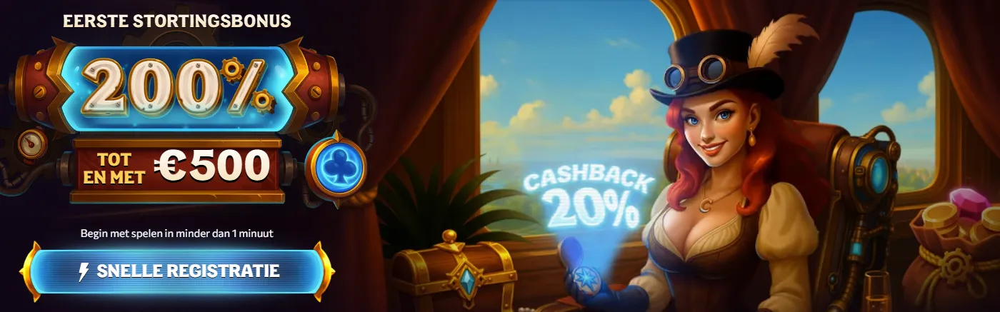 Promotiebanner van Chanze Casino met welkomstbonus aanbiedingen