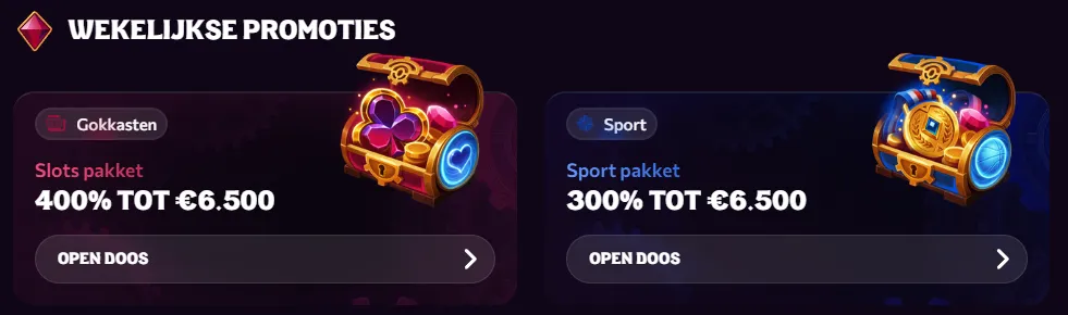 Actuele promoties en loyaliteitsprogramma van Chanze Casino